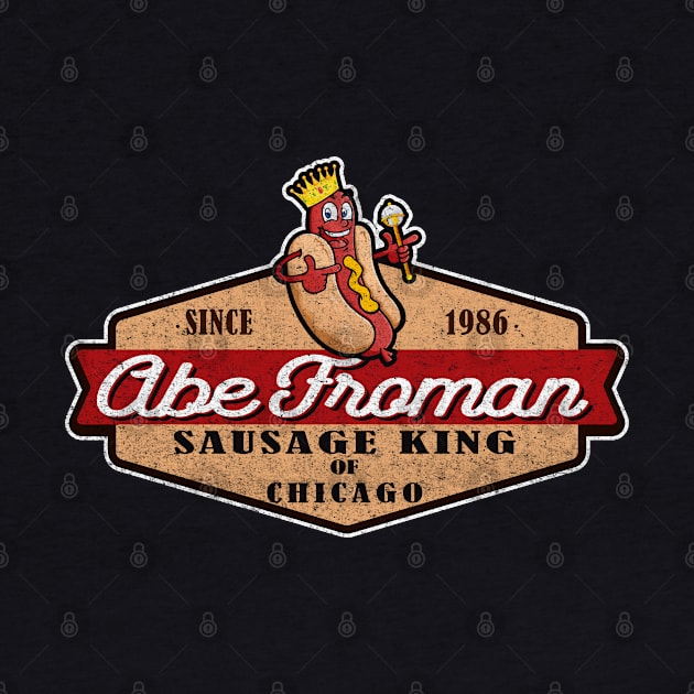 Abe Froman Sausage King of Chicago Retro Seal by Alema Art